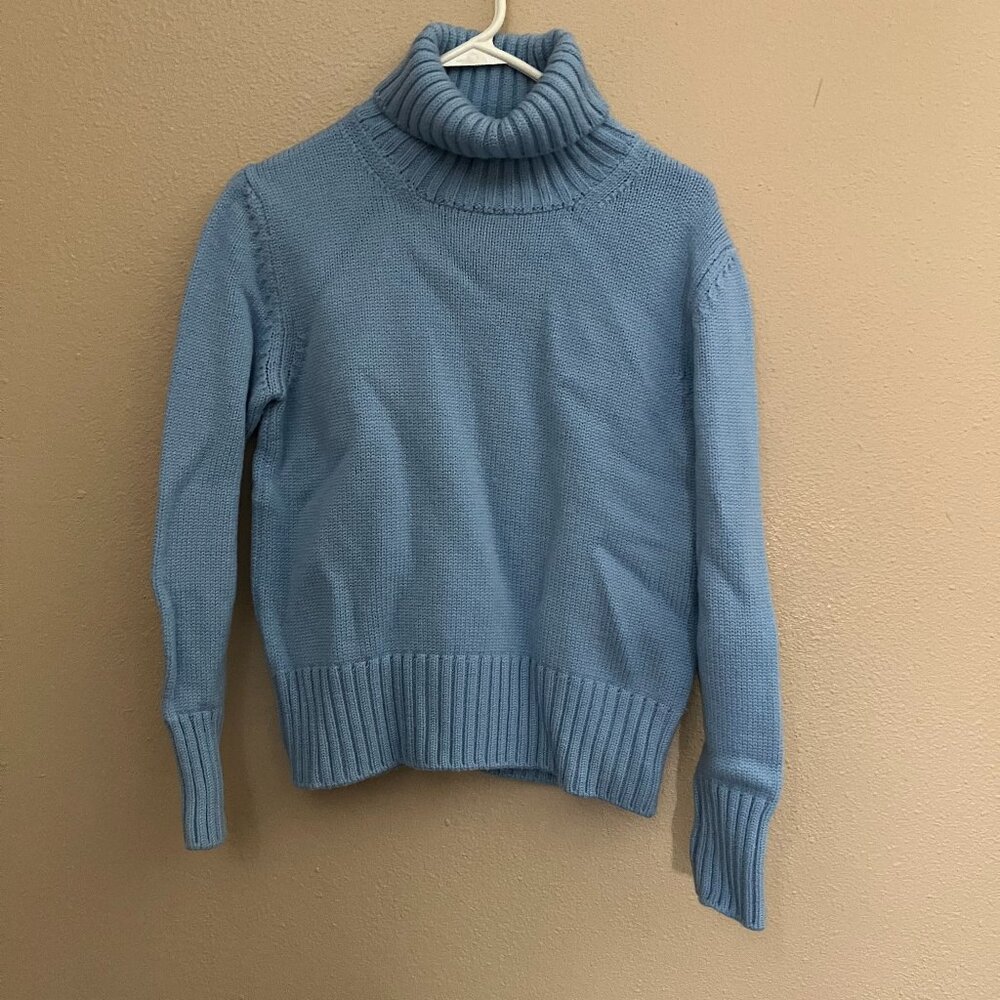 BP Studio sweater, women"s  size M   blue  100% extra fine merino wool